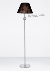 Elena Polished Chrome Crystal Floor Lamps Diyas Base Only Floor Lamps